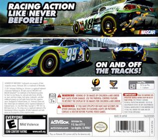NASCAR: Unleashed - Box - Back Image