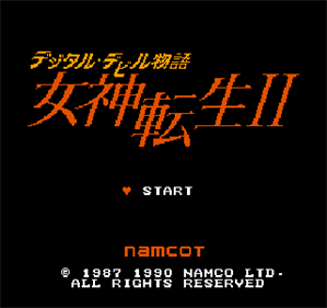 Digital Devil Story: Megami Tensei II - Screenshot - Game Title Image
