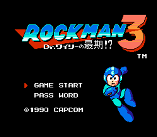 Mega Man 3 - Screenshot - Game Title Image