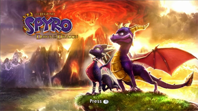 The Legend of Spyro: Dawn of the Dragon - Screenshot - Game Title Image
