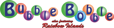 Bubble Bobble also featuring Rainbow Islands - Clear Logo Image