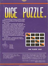 Dice Puzzle - Box - Back Image