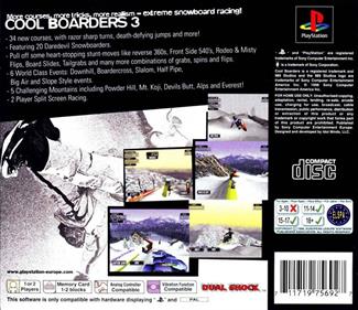 Cool Boarders 3 - Box - Back Image