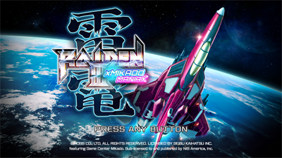 Raiden III x MIKADO MANIAX - Screenshot - Game Title Image