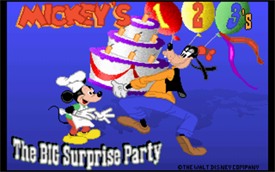 Mickey's 123: The Big Surprise Party - Screenshot - Game Title Image