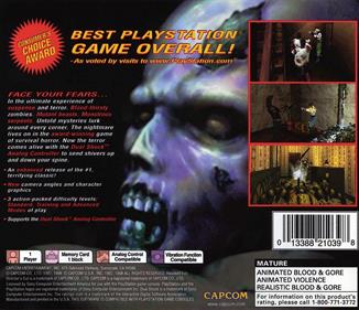 Resident Evil: Director's Cut: Dual Shock Ver. - Box - Back Image