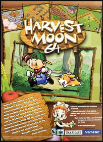 Harvest Moon 64 - Advertisement Flyer - Front Image