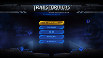 Transformers: Dark of the Moon: Stealth Force Edition - Screenshot - Game Title Image