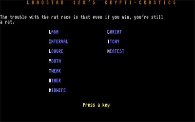 Crypti-Crostics - Screenshot - High Scores Image
