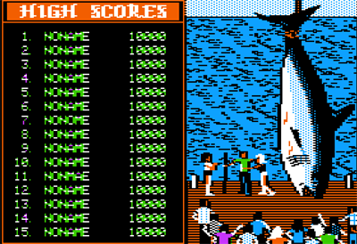 Jaws - Screenshot - High Scores Image