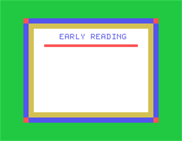 Early Reading - Screenshot - Game Title Image