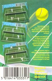 International Tennis - Box - Back Image