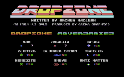 Dropzone - Screenshot - Game Title Image