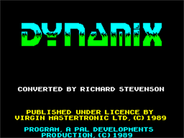 Dynamix - Screenshot - Game Title Image