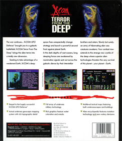 X-COM: Terror from the Deep - Box - Back Image