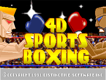 4-D Boxing - Screenshot - Game Title Image