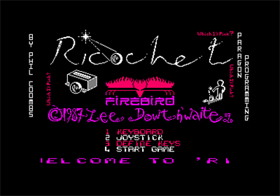 Ricochet (Firebird) - Screenshot - Game Title Image