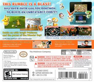 Pokémon Rumble Blast - Box - Back Image