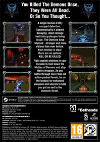 DOOM 64 - Fanart - Box - Back Image