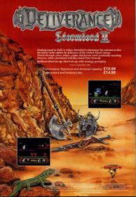 Deliverance: Stormlord II - Advertisement Flyer - Front Image