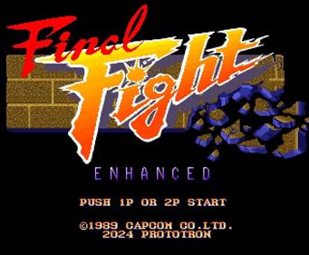 Final Fight Enhanced - Screenshot - Game Title Image