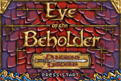 Dungeons & Dragons: Eye of the Beholder - Screenshot - Game Title Image