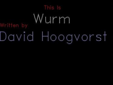 Wurm - Screenshot - Game Title Image