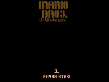 Mario Bros. - Screenshot - Game Title Image