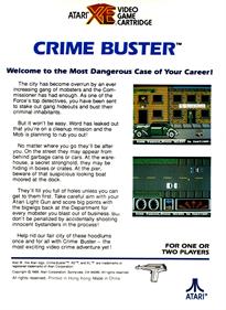 Crime Buster - Box - Back Image