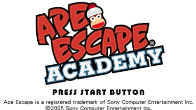 Ape Escape Academy - Screenshot - Game Title Image