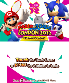 Mario & Sonic at the London 2012 Olympic Games - Screenshot - Game Title Image