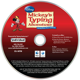 Disney Mickey's Typing Adventure - Disc Image