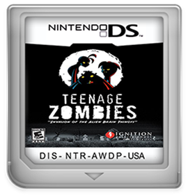 Teenage Zombies: Invasion of the Alien Brain Thingys! - Fanart - Cart - Front