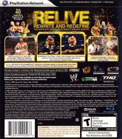 WWE Legends of Wrestlemania - Box - Back Image