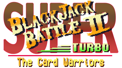Super Blackjack Battle 2 Turbo Edition: The Card Warriors - Clear Logo Image