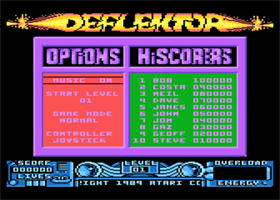 Deflektor - Screenshot - High Scores Image