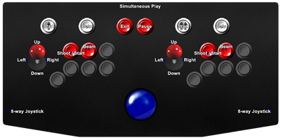 The Real GhostBusters - Arcade - Controls Information Image