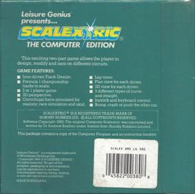 Scalextric: The Computer Edition - Box - Back Image