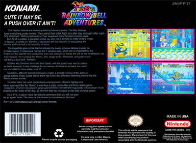 Pop'n TwinBee: Rainbow Bell Adventures - Fanart - Box - Front