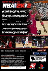NBA 2K12 - Box - Back Image