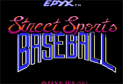 Street Sports Baseball - Screenshot - Game Title Image