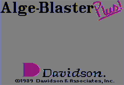 Alge-Blaster Plus! - Screenshot - Game Title Image