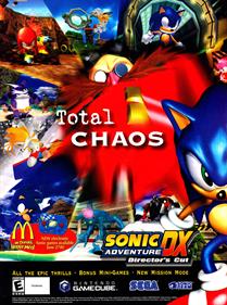 Sonic Adventure DX: Director's Cut - Advertisement Flyer - Front Image