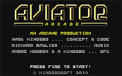 Aviator Arcade - Screenshot - Game Title Image