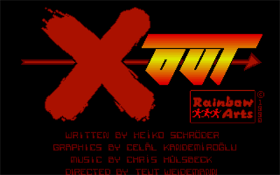 X-Out - Screenshot - Game Title Image