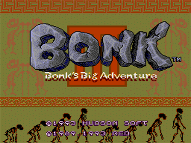 Bonk 3: Bonk's Big Adventure - Screenshot - Game Title Image