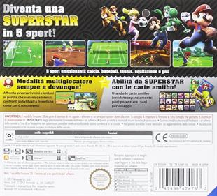 Mario Sports Superstars - Box - Back Image