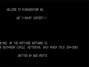 Misadventure #2: Wet T-Shirt Contest - Screenshot - Game Title Image