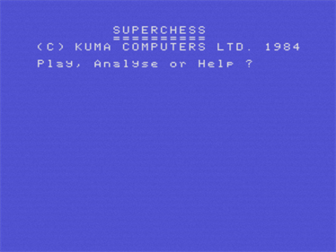 Super Chess - Screenshot - Game Title Image