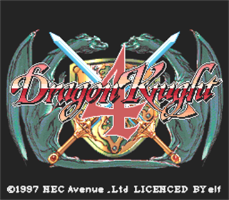 Dragon Knight 4 - Screenshot - Game Title Image